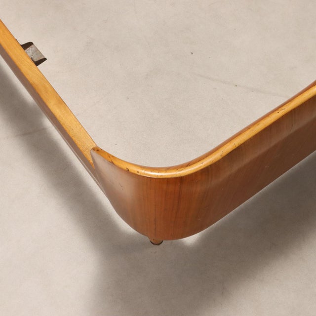 Vintage Double Bed in Walnut Veneer, 1950s For Sale - Image 6 of 9