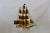 1970s Signed Jere Vintage Mid Century Brass Onyx Three Mast Sailing Yacht Boat Sculpture For Sale - Image 5 of 7
