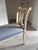 Late 19th Century French Directoire Style Painted Bench With Light Blue Upholstery For Sale - Image 10 of 10