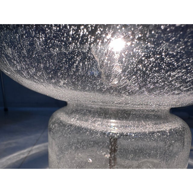 Clear Frosted Glass Table Lamp from Glashütte Süssmuth Leuchten, Germany, 1960s For Sale - Image 13 of 18