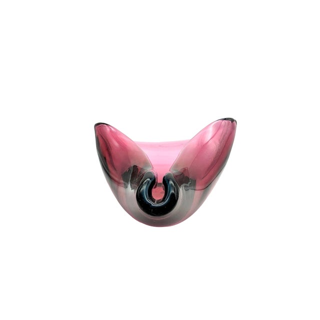 Flavio Poli Mid-Century Murano Glass Sommerso Shell Bowl by Flavio Poli for Seguso, 1956 For Sale - Image 4 of 8