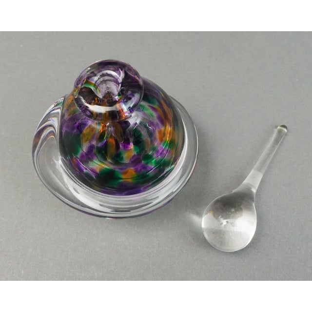 2015 Roger Gandelman Signed Hand Blown Art Glass Perfume Bottle With Dauber For Sale In Miami - Image 6 of 8