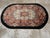 Galerie Shabab Collection Mid-20th Century Chinese Art Deco Round Oval Accent Rug For Sale - Image 4 of 8