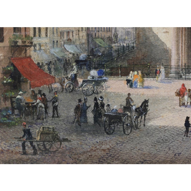 Three Italian Framed Watercolors of Scenes of Rome For Sale - Image 11 of 13