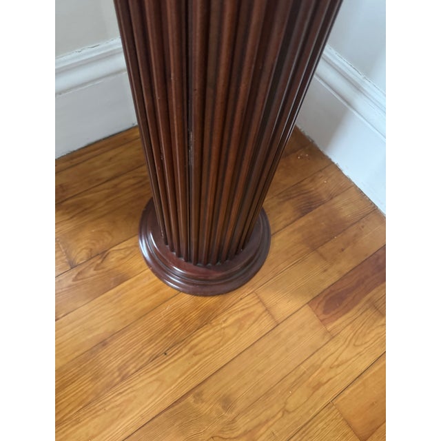 Vintage 1980s Wooden Pedestal For Sale In Boston - Image 6 of 6