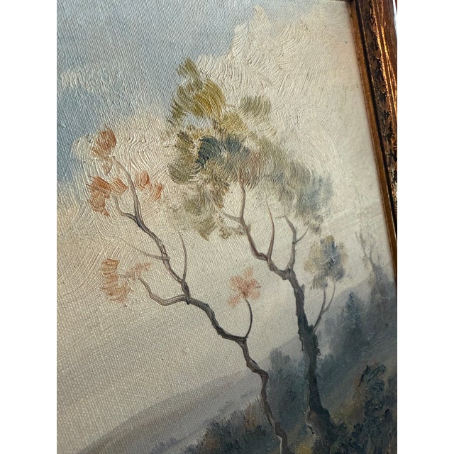 Early 1900s Oil Painting of French Countryside by Eugene La Foret For Sale - Image 10 of 15