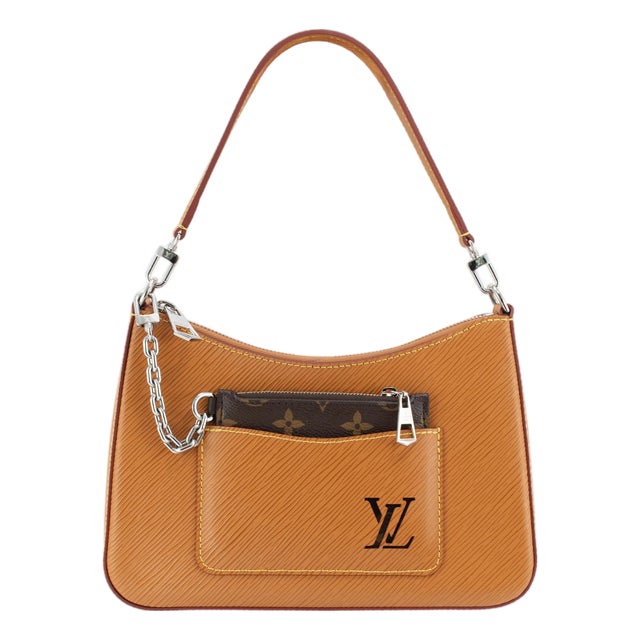 Louis Vuitton Marelle Gold Miel Epi Leather Silver-Tone Hardware Hobo Handbag For Sale