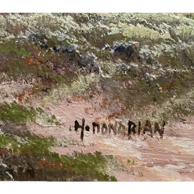 Green Original Oil Painting Landscape Luscious Sonoran Desert, Signed by Artist, Framed For Sale - Image 8 of 10