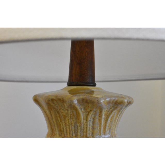 Mid Century Modern Ceramic Tiki Lamp For Sale - Image 4 of 13