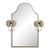 Quinton Nickel Mirror With Sconces For Sale