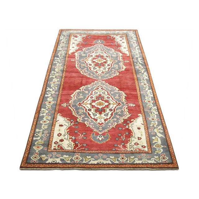 1960s 1960s Turkish Oushak Rug For Sale - Image 5 of 7