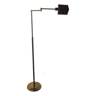 Telescopic Floor Lamp for Reading in Brass, 1960s For Sale