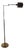 Telescopic Floor Lamp for Reading in Brass, 1960s For Sale