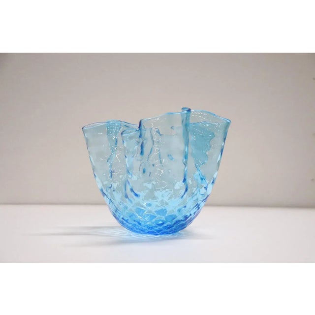 1950s Italian Murano Glass Handkerchief Vase, 1950s For Sale - Image 5 of 10