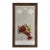 Vintage Floral Wall Mirror Victorian Etched Hanging Wood Framed Antique Folk Art For Sale