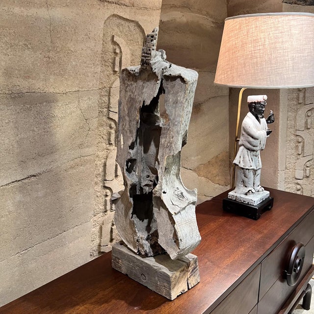 1950s Abstract Art Mesquite Wood Sculpture Mexico For Sale - Image 4 of 12