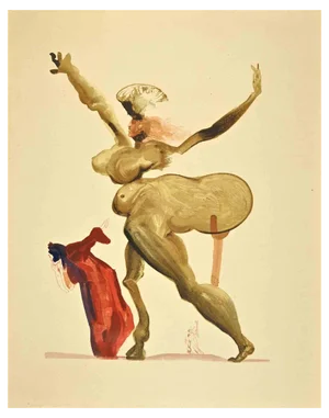 Salvador Dali, Betrayers of their Hosts, Woodcut Print, 1963