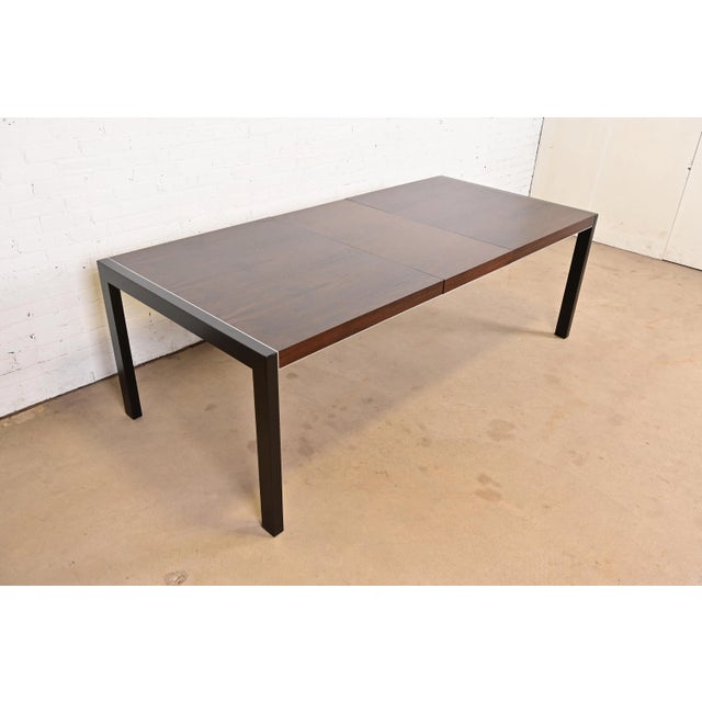 Glenn of California Robert Baron for Glenn of California Rosewood Parsons Extension Dining Table, Newly Refinished For Sale - Image 4 of 12