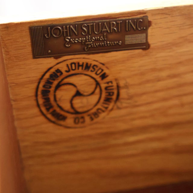 Paul Frankl for Johnson Furniture Mid-Century Modern Black Lacquer Highboy, C. 1960s For Sale - Image 9 of 9