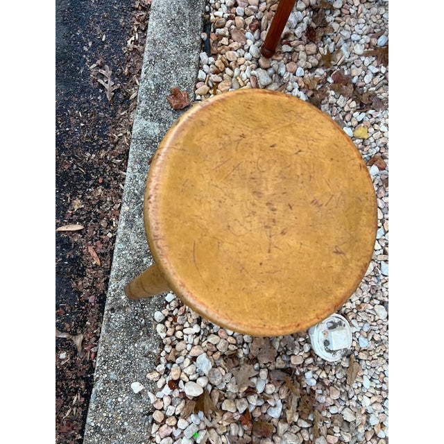 Brown Mid 20th Century Pair Mid Century Solid Maple Stools by Remington Randor For Sale - Image 8 of 11