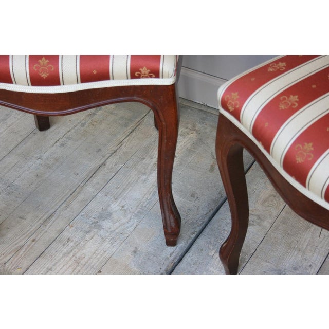 Wood Set of Vintage Biedermeier Style Dining Chairs For Sale - Image 7 of 16