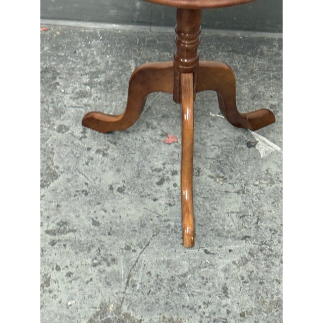 Bombay Company Round Tripod Pedestal Accent Table For Sale - Image 11 of 12