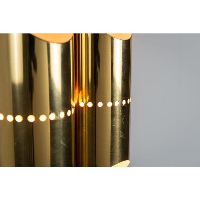 Double Cylindrical Wall Lamps in Brass with Perforated Shades, 1960s, Set of 2 For Sale - Image 12 of 14
