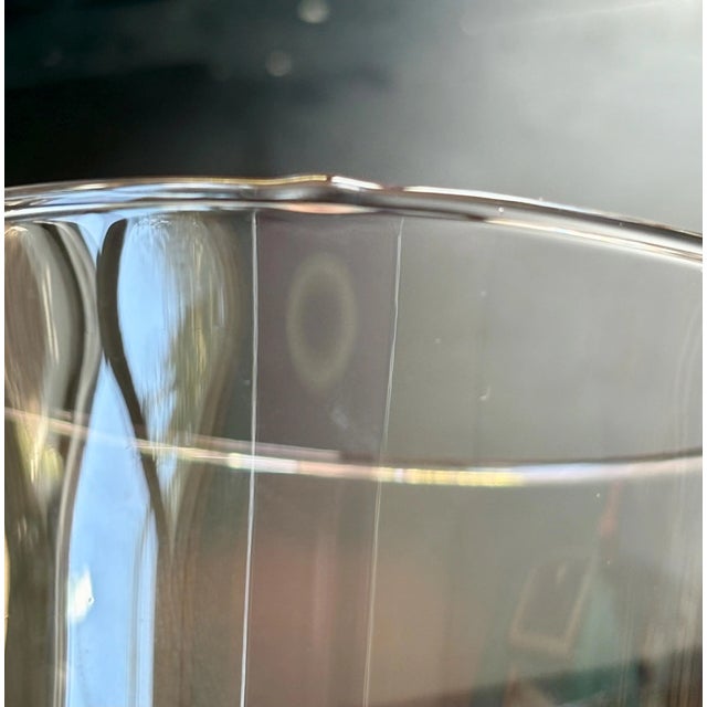 Vintage Blush Pink Water Goblets – Set of 3, Tall Wine Glasses • 8 3/4″ Tall • Thick Stemmed Water Goblets For Sale - Image 9 of 9