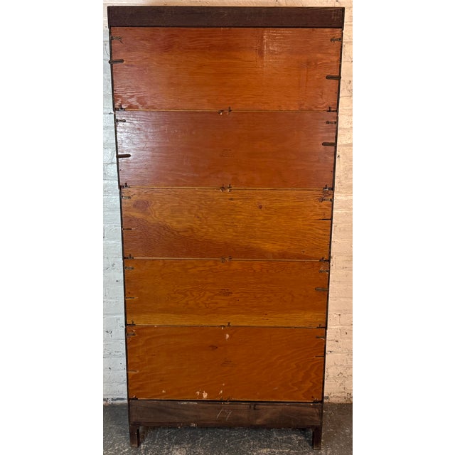 Five Piece Antique Lundstrum Barrister Bookcase For Sale - Image 9 of 16