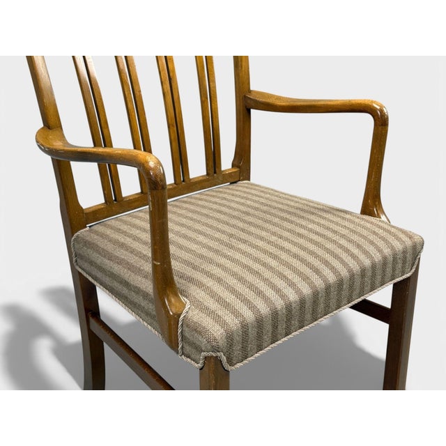 Ole Wanscher, Armchairs, Beech, Fabric, Denmark, 1940s For Sale - Image 9 of 15