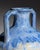 Blue Vintage Art Deco Vase in Stoneware from Pierrefonds, France, 1910s For Sale - Image 8 of 11
