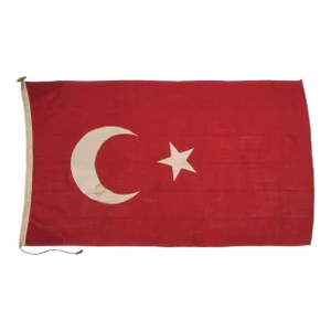 Vintage Wool Nautical Flag of Turkey (Türkiye)
