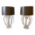 1970s Vintage Pair of Large Lucite Table Lamps For Sale