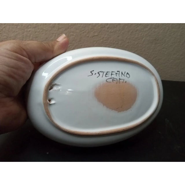 EXQUISITE Hand painted Ceramic 7" Trinket Holder Made in Italy This beautiful trinket holder is a true work of art. Hand...