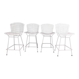 Vintage Bar Stools by Harry Bertoia for Knoll- Set of 4 For Sale