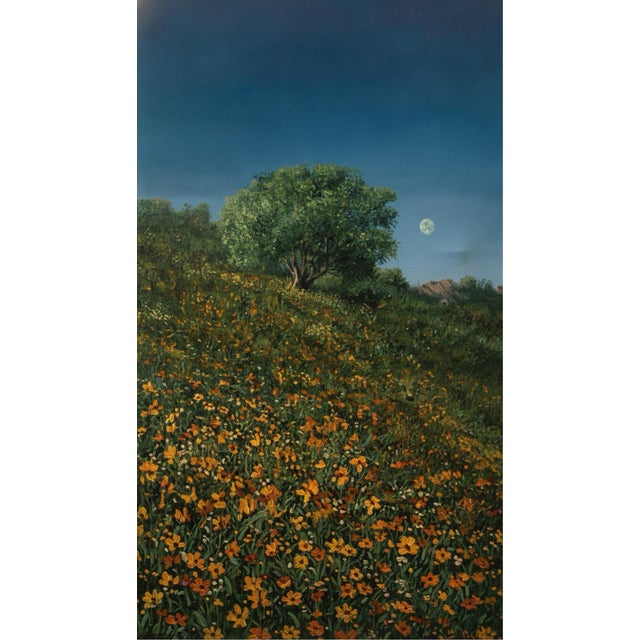 A beautiful original oil on canvas titled “La Primavera” (Spring) by acclaimed Mexican landscape artist Rafael Huerta...