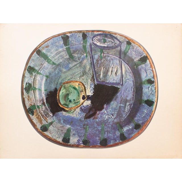 1950 Swiss Print of Picasso's Ceramic Platter, "Still Life" For Sale In Dallas - Image 6 of 6