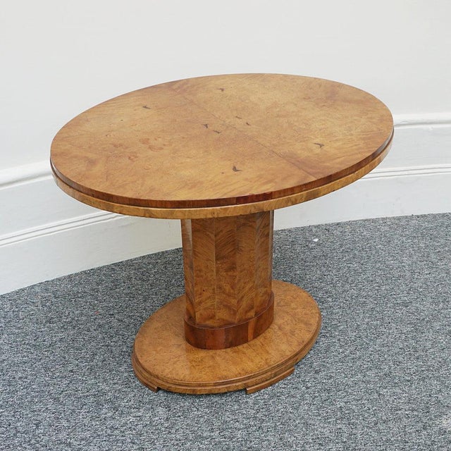 Brown Art Deco Centre Table by Harry & Lou Epstein, 1930s For Sale - Image 8 of 9