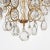 1940s Traditional Gilt Metal Crystal Drop Chandelier For Sale - Image 5 of 10