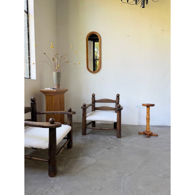 1950s Oak Side Table, 1950 For Sale - Image 5 of 17