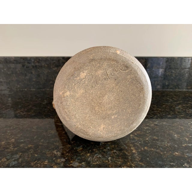 Late 20th Century Vintage Studio Pottery Decor Pitcher For Sale - Image 5 of 7