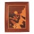 Vintage Handmade Framed Inlay Marquetry Picture - Birds Soaring Over a Landscape For Sale