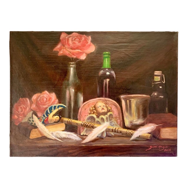 Contemporary Realist Still Life Oil Painting by Scott Hague For Sale