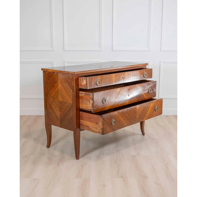 18th Century Italian 18th Century Directoire Walnut Chest of Drawers For Sale - Image 5 of 7