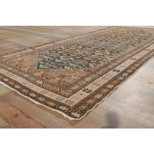 Early 20th Century Antique Persian Malayer Hallway Rug Runner, 04'11 X 10'06 For Sale In Dallas - Image 6 of 9