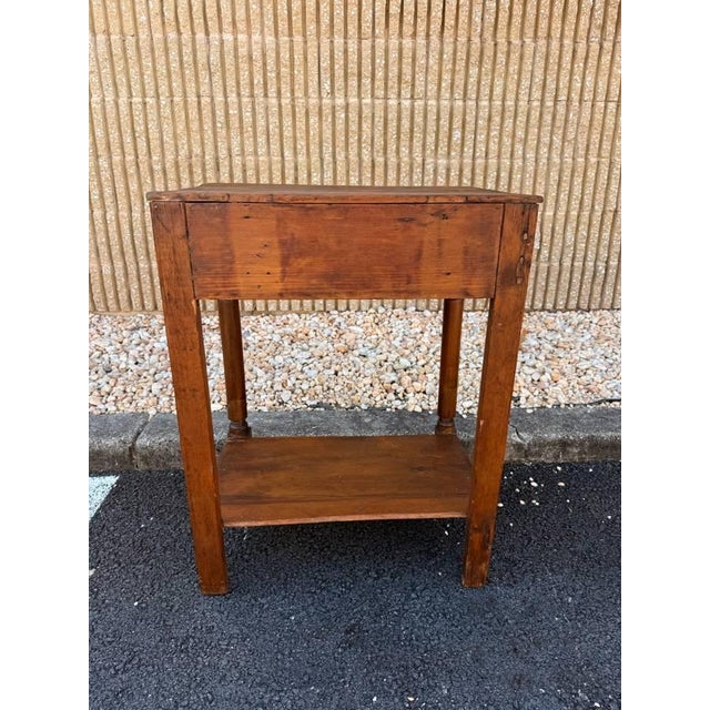 Antique 19th Century American Primitive Poplar Side Work Table For Sale - Image 11 of 15