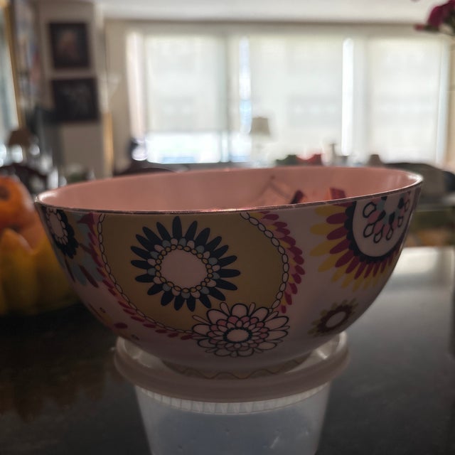 7” wide. 3.5” tall serving bowl. I have 5 available.
