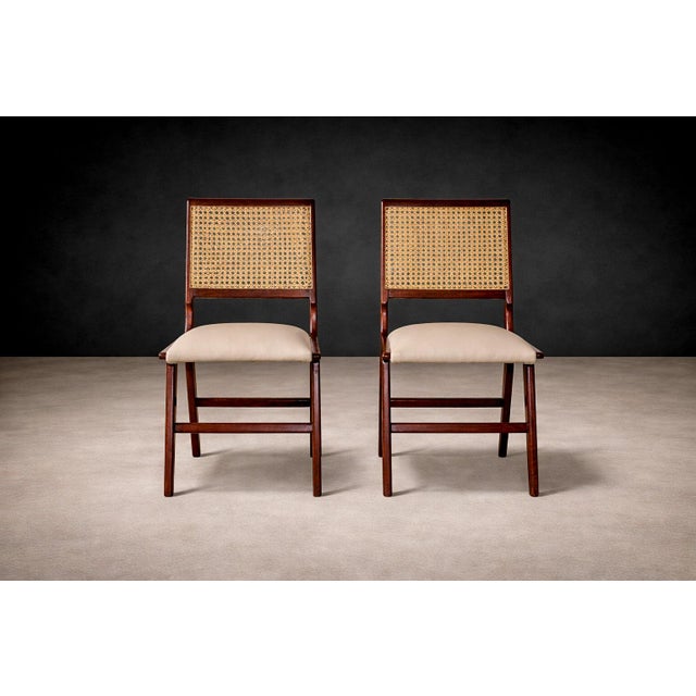 By Forma, c. 1950s. This paired set distills the Brazilian modern ethos — economy of means, structural clarity, and an...