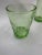 Green Early 20th Century Hazel Atlas Green Depression Glass Juice Glasses- Set of 6 For Sale - Image 8 of 9
