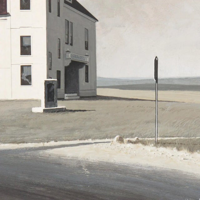 Building Landscape Gouache on Board Painting by Harry Bennett For Sale - Image 9 of 12